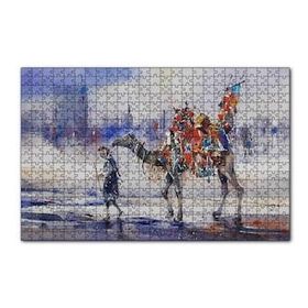 Cakapuzzle Clifton Sahilinde Deveyle Sahibi 120 Parça Ahşap Puzzle