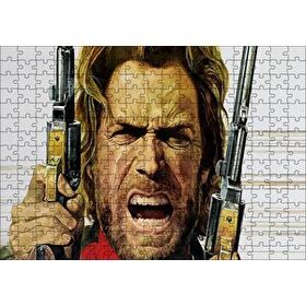 Cakapuzzle Clint Eastwood Angry 120 Parça Ahşap Puzzle