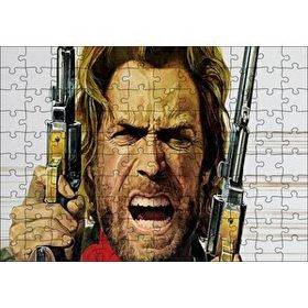 Cakapuzzle Clint Eastwood Angry 120 Parça Ahşap Puzzle