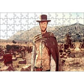 Cakapuzzle Clint Eastwood İyi Kötü Çirkin 120 Parça Ahşap Puzzle