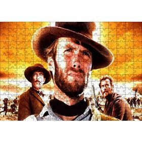 Cakapuzzle Clint Eastwood İyi Kötü Çirkin 120 Parça Ahşap Puzzle