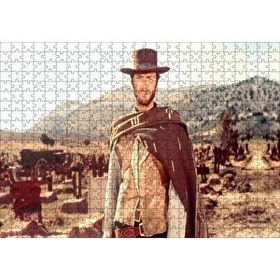 Cakapuzzle Clint Eastwood İyi Kötü Çirkin 120 Parça Ahşap Puzzle