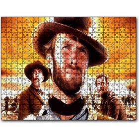 Cakapuzzle Clint Eastwood İyi Kötü Çirkin Mdf 120 Parça Puzzle