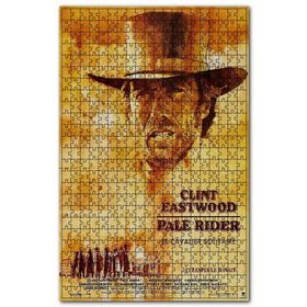 Cakapuzzle Clint Eastwood Soluk Yüzlü Adam Filmi Afiş Ahşap 255 Parça Puzzle