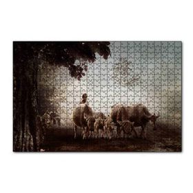Cakapuzzle Çoban ve Küçük Sürüsü 120 Parça Ahşap Puzzle