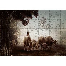 Cakapuzzle Çoban ve Küçük Sürüsü 120 Parça Ahşap Puzzle