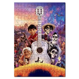 Cakapuzzle Coco Dev Gitar ve Tüm Karakterler Mdf 1000 Parça Puzzle