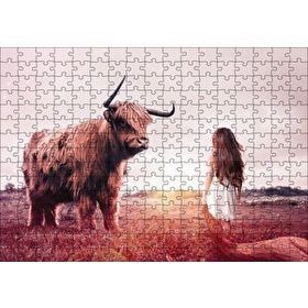 Cakapuzzle Çocuk ve Boğa 255 Parça Ahşap Puzzle