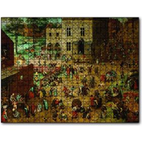 Cakapuzzle Çoçuklarin Oyunları Pieter Brueghel 500 Parça Ahşap Puzzle