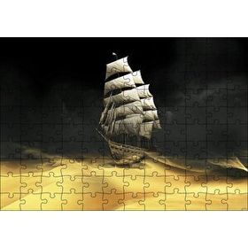 Cakapuzzle Çöl Kum Filmler Sanat Eseri Yelkenli Gemi 120 Parça Ahşap Puzzle