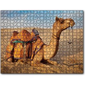 Cakapuzzle Çöl Kumlarına Çökmüş Deve Mdf 120 Parça Puzzle