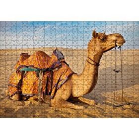 Cakapuzzle Çöl Kumlarına Çökmüş Deve Mdf 500 Parça Puzzle