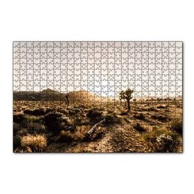 Cakapuzzle Çölde Gündoğumu Otlar ve Kaktüsler 120 Parça Ahşap Puzzle