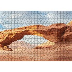 Cakapuzzle Çölde Kayaların Oluşturduğu Doğal Geçit 120 Parça Ahşap Puzzle
