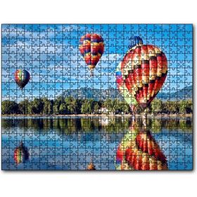 Cakapuzzle Coloradoda Sıcak Hava Balonları Görseli Mdf 500 Parça Puzzle