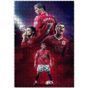 Cakapuzzle Cristiano Ronaldo 7 Kompozisyon Mdf 500 Parça Puzzle