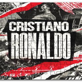 Cakapuzzle Cristiano Ronaldo Büyük Yazı ve Kompozisyon Mdf 255 Parça Puzzle