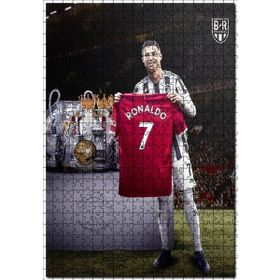 Cakapuzzle Cristiano Ronaldo Forma Kupa Gösteriyor Mdf 120 Parça Puzzle