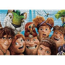 Cakapuzzle Croods Karakterleri Karikatür 120 Parça Ahşap Puzzle
