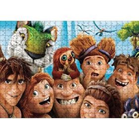Cakapuzzle Croods Karakterleri Karikatür 120 Parça Ahşap Puzzle