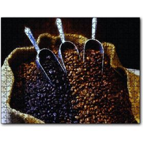 Cakapuzzle Çuvalda Kahve Çeşitler Ahşap 500 Parça Puzzle