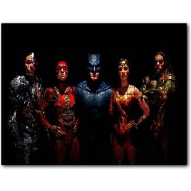 Cakapuzzle Cyborg Flash Batman Woman Aquaman Ahşap 500 Parça Puzzle