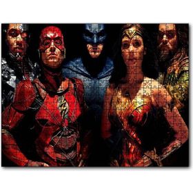 Cakapuzzle Cyborg Flash Batman Woman Aquaman Mdf 1000 Parça Puzzle