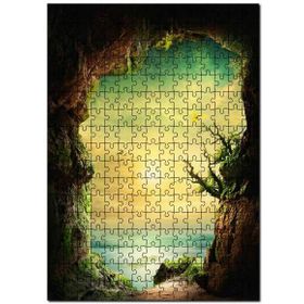 Cakapuzzle Dağ Mağarasından Deniz Manzarası Mdf 120 Parça Puzzle