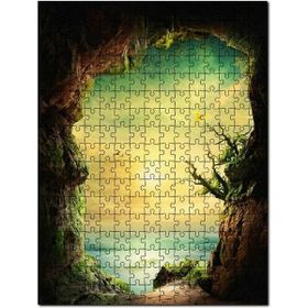 Cakapuzzle Dağ Mağarasından Deniz Manzarası Mdf 120 Parça Puzzle