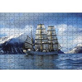 Cakapuzzle Dağlar Arasında Süzülen Yelkenli Ahşap 255 Parça Puzzle
