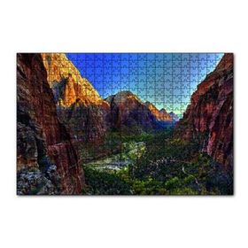 Cakapuzzle Dağlar Arasındaki Vadi Dere 120 Parça Ahşap Puzzle