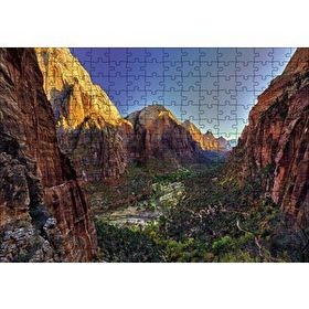 Cakapuzzle Dağlar Arasındaki Vadi Dere 120 Parça Ahşap Puzzle