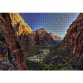 Cakapuzzle Dağlar Arasındaki Vadi Dere Ahşap 1000 Parça Puzzle