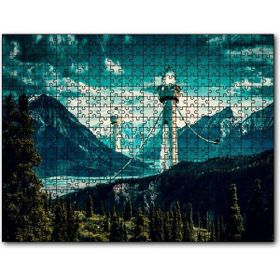 Cakapuzzle Dağlar ve Deniz Fenerleri Ahşap 1000 Parça Puzzle