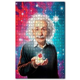 Cakapuzzle Dahi Albert Einstein Atomun Simgesi Görseli Ahşap 255 Parça Puzzle