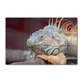 Cakapuzzle Dal Üzerinde Dinlenen Dev Kertenkele 120 Parça Ahşap Puzzle
