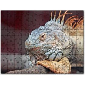 Cakapuzzle Dal Üzerinde Dinlenen Dev Kertenkele Mdf 255 Parça Puzzle