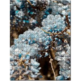 Cakapuzzle Dalda Mavi Renkli Çiçekler Mdf 500 Parça Puzzle