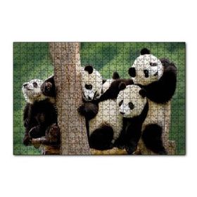 Cakapuzzle Dalda Oynayan Yavru Pandalar 120 Parça Ahşap Puzzle