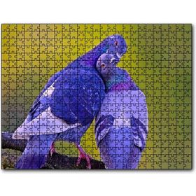 Cakapuzzle Dalda Sarılan İki Güvercin Mdf 500 Parça Puzzle