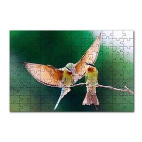 Cakapuzzle Daldaki Dişisini Besleyen Erkek Kuş 120 Parça Ahşap Puzzle