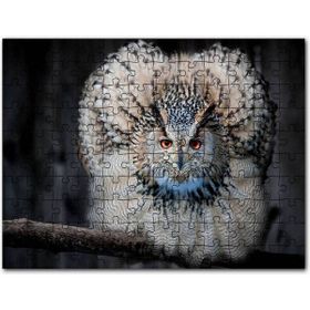 Cakapuzzle Daldaki Kartal Baykuşu ve Muhteşem Tüyleri Puzzle