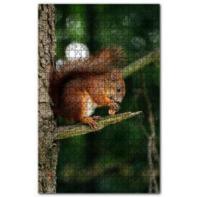 Cakapuzzle Daldaki Küçük Kahverengi Sincap Ahşap 255 Parça Puzzle