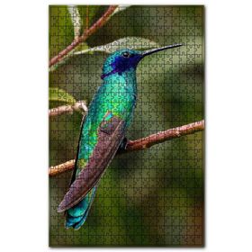 Cakapuzzle Daldaki Mavi Yeşil Sinekkuşu Ahşap 1000 Parça Puzzle