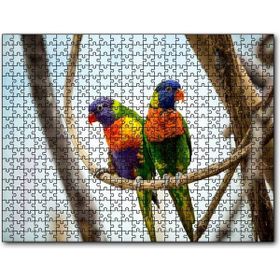 Cakapuzzle Daldaki Papağan Çift 500 Parça Puzzle