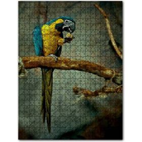 Cakapuzzle Daldaki Sarı Mavi Macaw Papağanı 120 Parça Puzzle