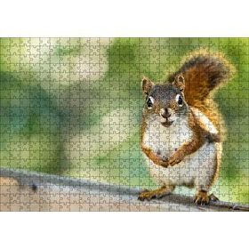 Cakapuzzle Daldaki Sevimli Küçük Sincap 120 Parça Ahşap Puzzle