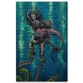 Cakapuzzle Dalgıç ve Deniz Kızı Figürü Görseli Ahşap 1000 Parça Puzzle