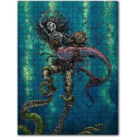 Cakapuzzle Dalgıç ve Deniz Kızı Figürü Görseli Ahşap 1000 Parça Puzzle