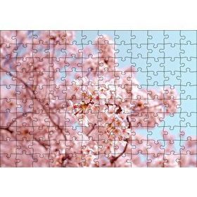 Cakapuzzle Dallarda Kiraz Çiçekleri 120 Parça Ahşap Puzzle